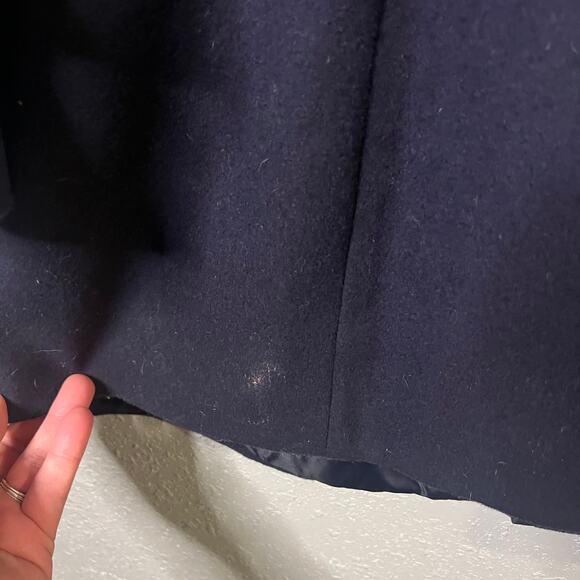NWT Lane Bryant Women P Coat Navy Blue with Brass Buttons 22/24 Heavy Winter - Picture 9 of 14
